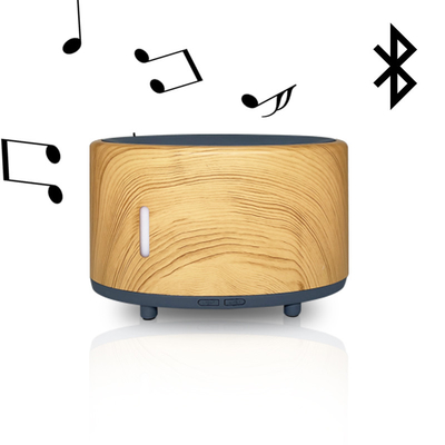 Luci variopinte ultrasoniche dell'altoparlante 7 LED di musica di USB Bluetooth dell'umidificatore che cambiano i diffusori dell'olio essenziale di aromaterapia
