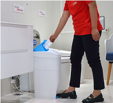 Recipiente sanitario del pedale di KWS, recipienti femminili di disposizione di igiene 4kg